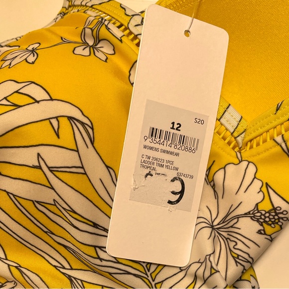 Target | One Piece Bathers | Yellow Tropical | Size 12 | NWT - Picture 13 of 15